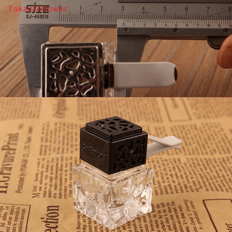 Bình Rỗng Hình Vuông Đựng Nước Hoa Có Kẹp Gắn Lỗ Thông Gió Xe Hơi