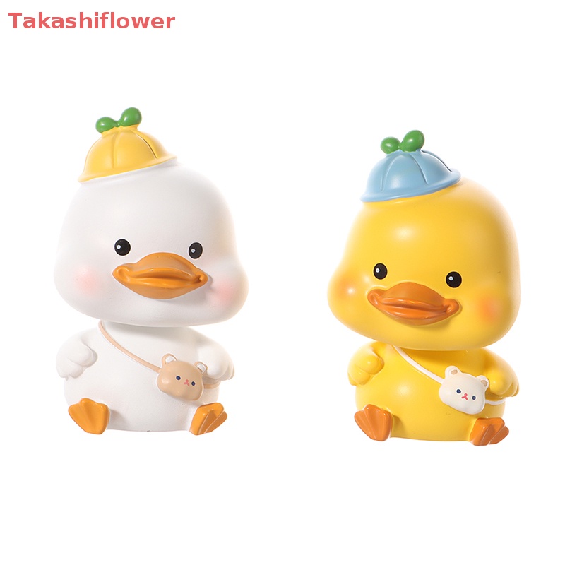Mô Hình Chú Vịt Lắc Đầu Bằng Nhựa Resin Dễ Thương Trang Trí Xe Hơi