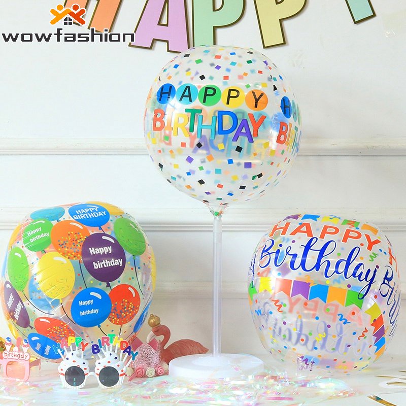 Bong Bóng Bobo Ball 4D Nhiều Màu Dễ Thương Dùng Trang Trí Tiệc Sinh Nhật