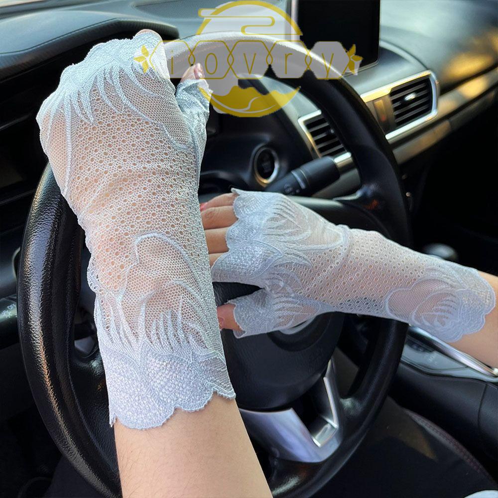 Găng Tay Ren Mỏng Chống Nắng Phong Cách Gothic Ngọt Ngào Thanh Lịch