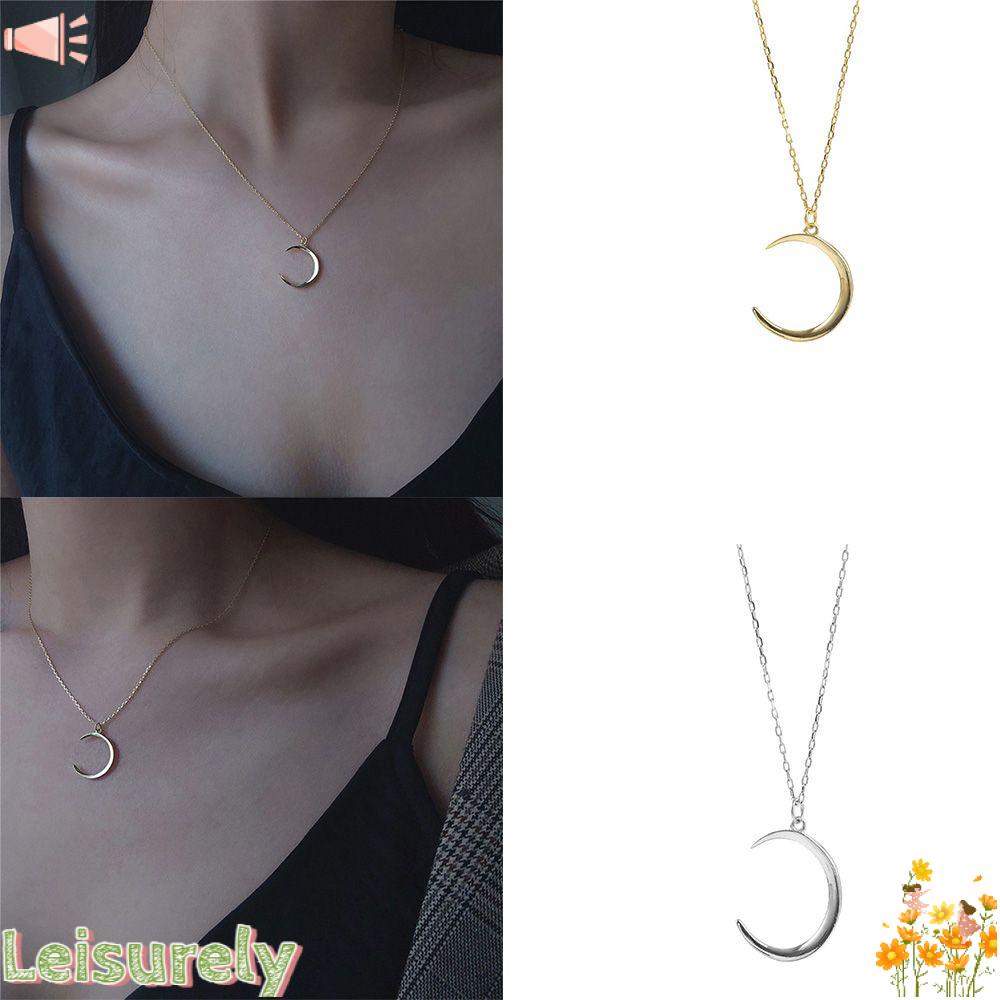 Vòng cổ Mặt Hình Mặt Trăng Bằng Hợp Kim Dễ Phối Đồ Thời Trang