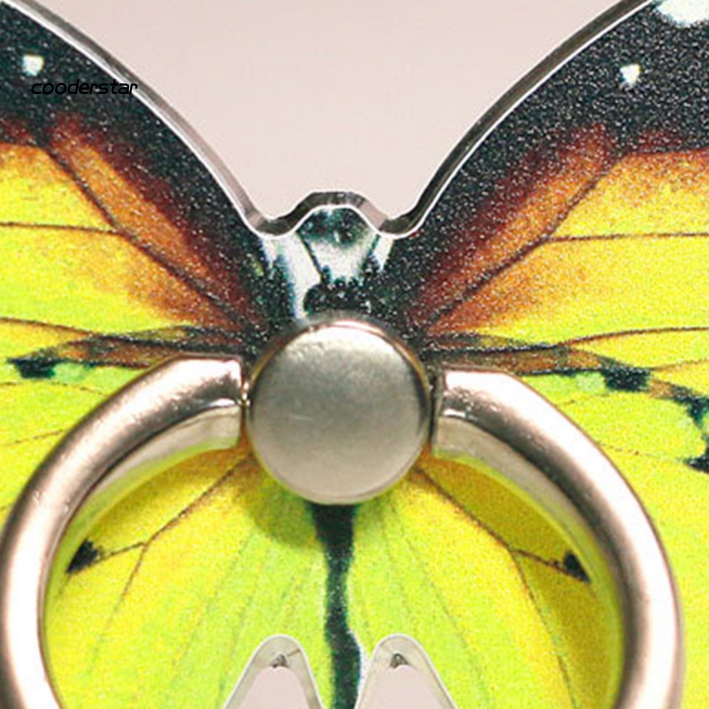 Nhẫn Đỡ Điện Thoại Tự Dính Hình Bướm Nhiều Màu Tiện Dụng