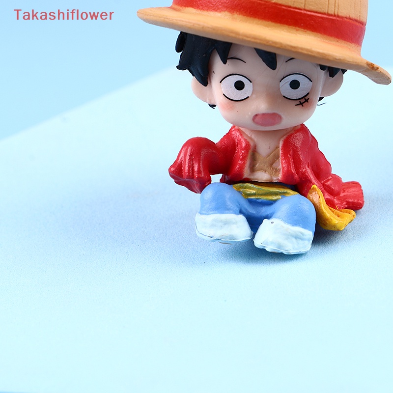 Set 4 Mô Hình Nhân Vật Hoạt Hình pirate king Trang Trí Xe Hơi