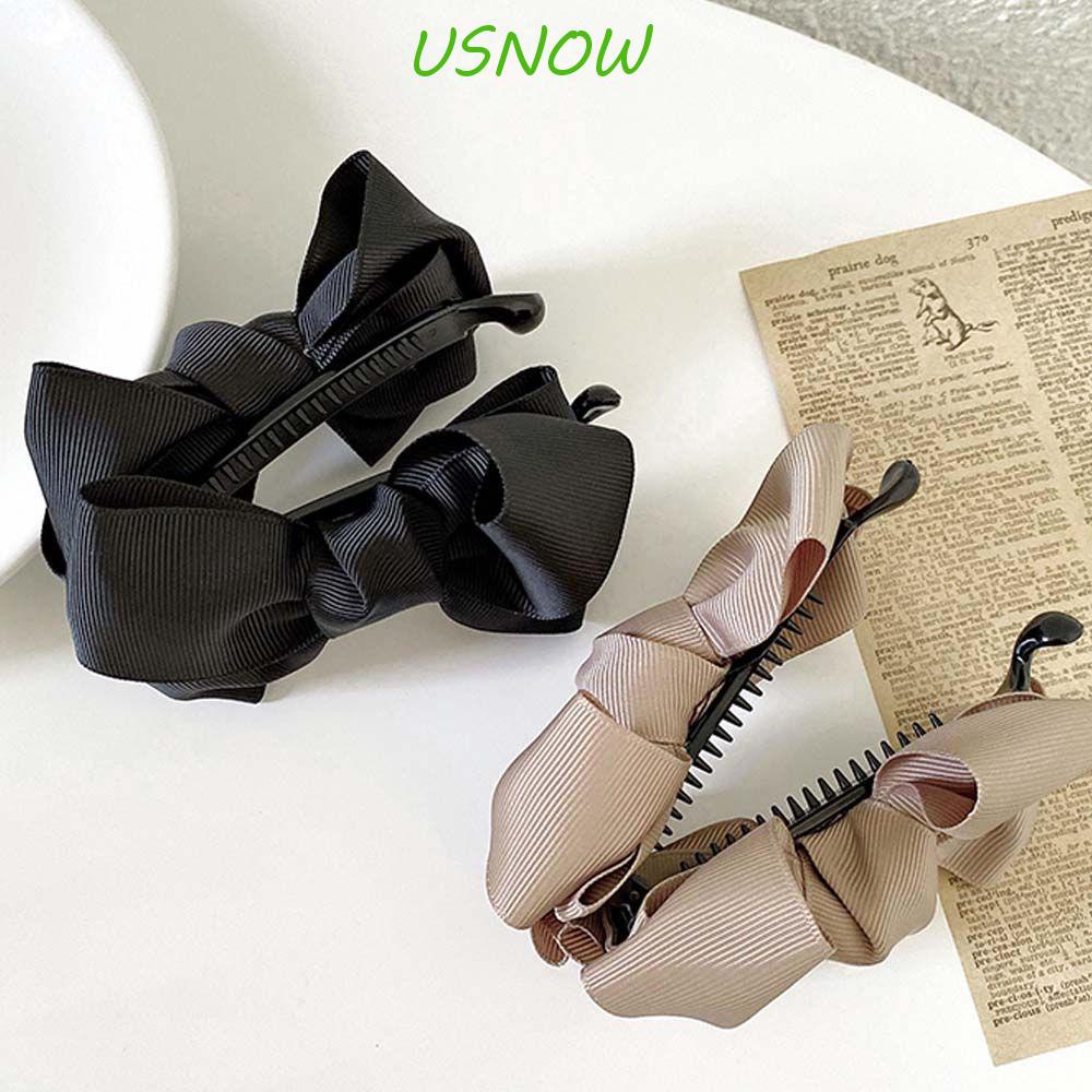 Kẹp Tóc Đuôi Ngựa Bằng Vải Màu Trơn Đơn Giản Phong Cách Hàn Quốc