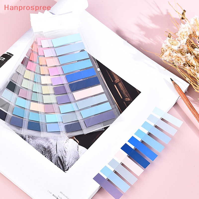 Hanprospree > Cuộn 200 Tờ Giấy Đánh Dấu Trang Sách Trong Suốt Chống Thấm Nước Hình Lá Cờ Cho Học Sinh