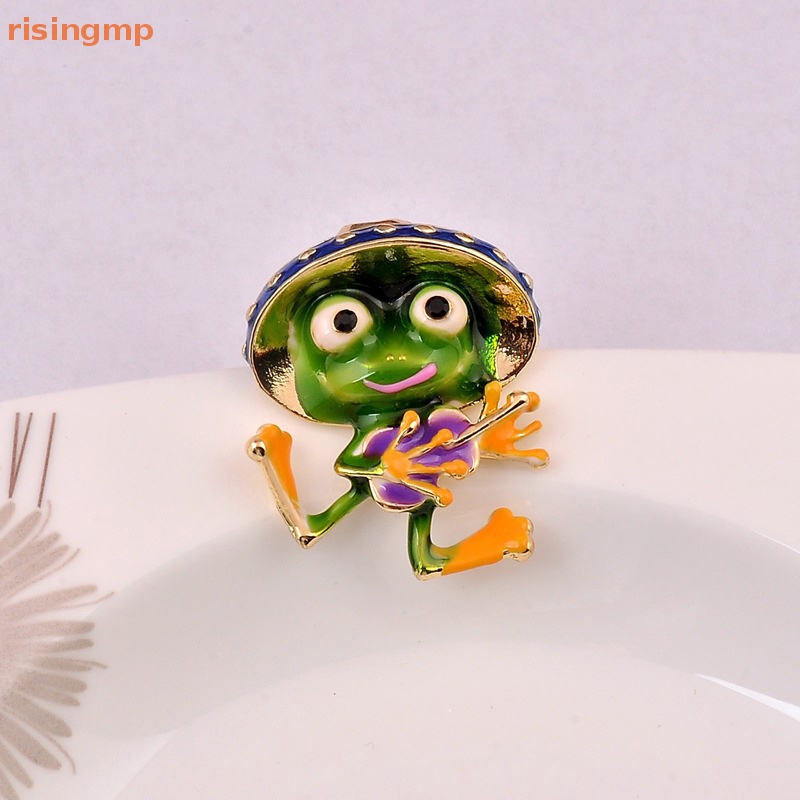 Ghim Cài Áo Hình Chú Ếch Chơi Đàn Guitar Hoạt Hình Dễ Thương