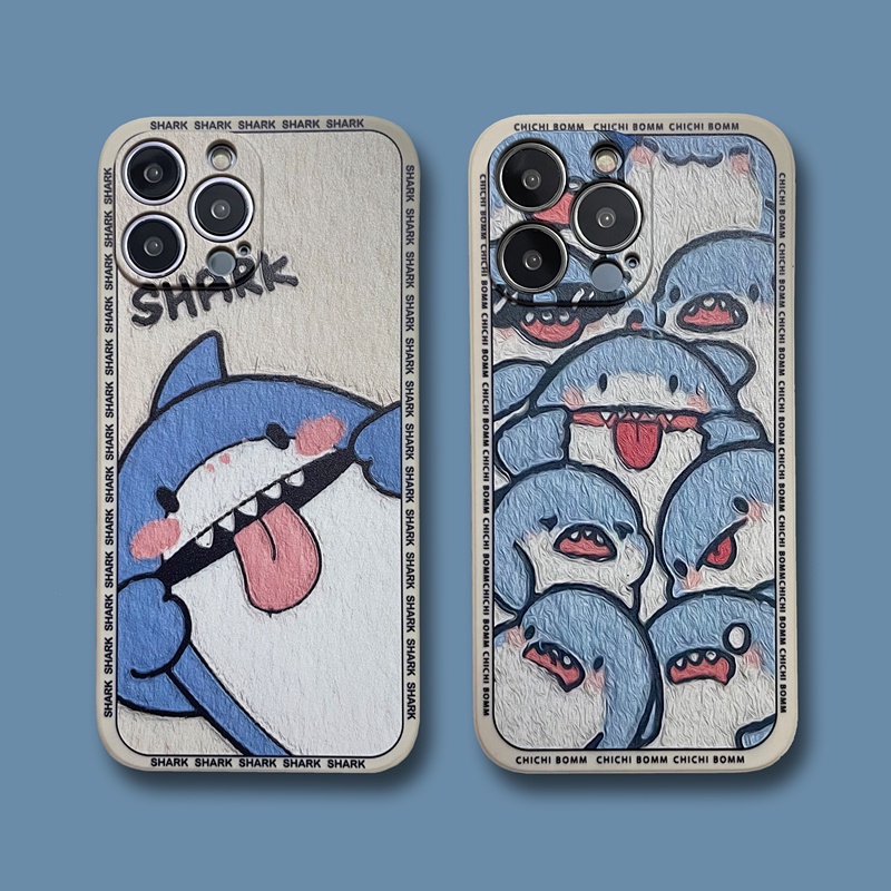 Ốp lưng Điện Thoại Cho IPhone 11 14 Pro Max Plus 13 12 Mini Case IPhone XR 7 8 Plus SE 2022 2020 X Xs Max 6s 6 Plus Shark Vỏ mềm trong suốt nhiều người