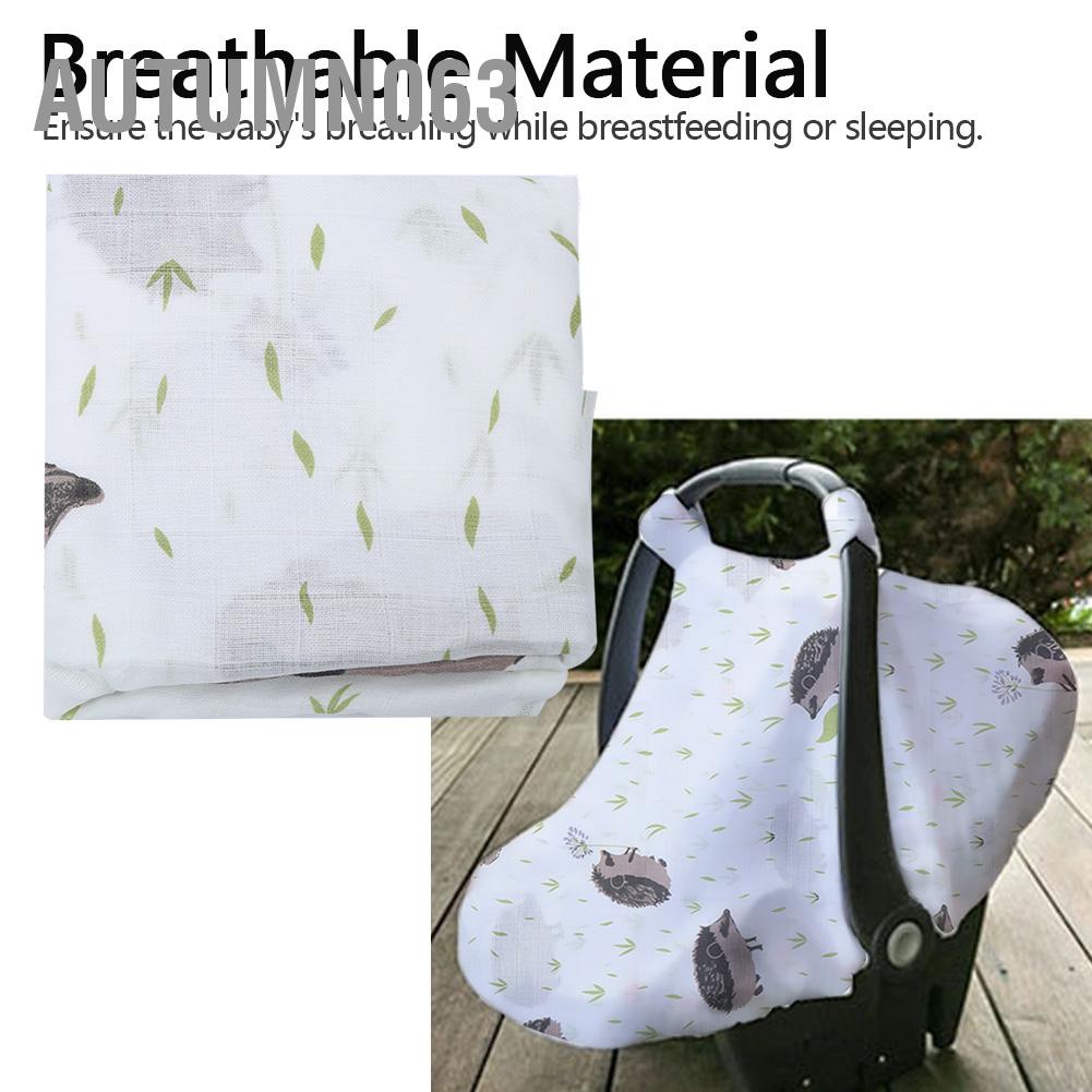 Autumn063 Ghế ngồi ô tô Muslin có mái che cho xe đẩy trẻ sơ sinh điều dưỡng đa dụng thoáng khí an toàn bé