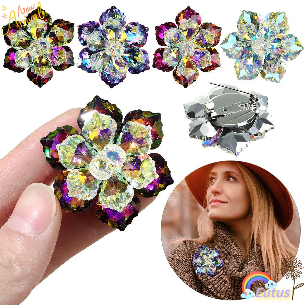 Ghim Cài Áo Hình Hoa Lấp Lánh Dành Cho Nữ|Trâm Cài Áo Hình Hoa Sen Tuyết