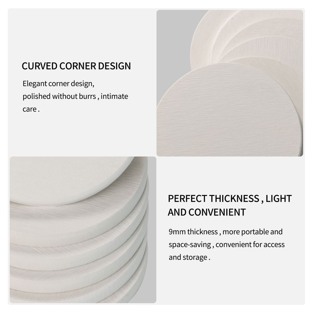 Bộ 2 Đế Lót Ly Tròn Hình Chữ L Vui Nhộn