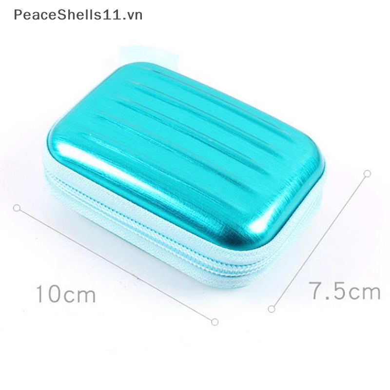 1 Túi Đựng Tiền Xu Mini Bằng Thiếc Hình Vali Độc Đáo