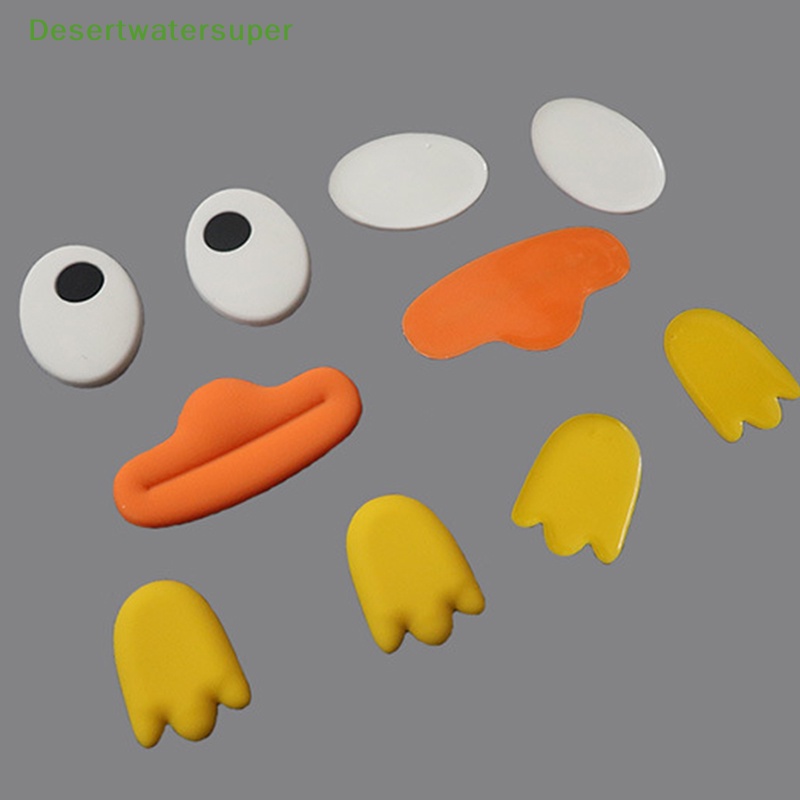 Dsvn Phụ Kiện Trang Trí Điện Thoại Hình Vịt Con Hoạt Hình Ba Chiều diy Bằng Silicon