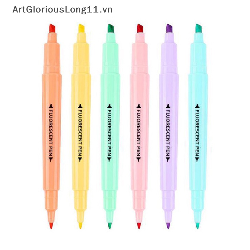 Set 6 Bút Đánh Dấu Hai Đầu Màu Sắc Ngọt Ngào