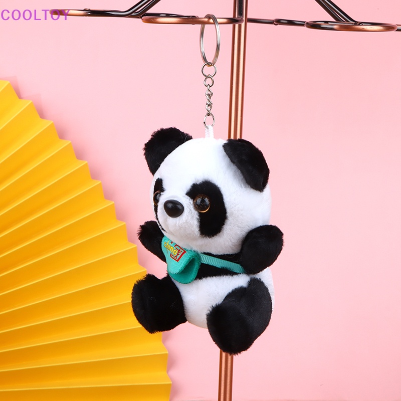 Đồ chơi nhồi bông Hình Gấu Trúc 12CM Mềm Mại Trang Trí Ba Lô / Móc Khóa Đa Ứng Dụng