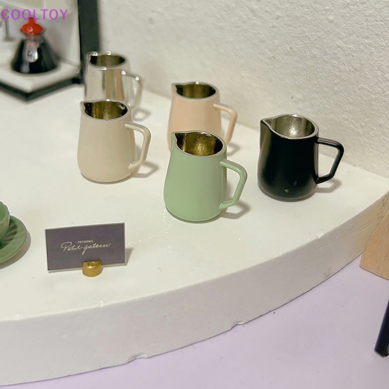 Bộ Ấm Tách Uống Nước Mini Tỉ Lệ 1: 12 Dùng Trang Trí Nhà Búp Bê