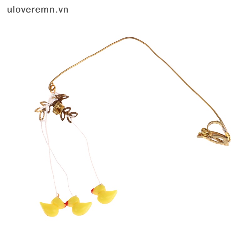 Đồ trang trí Chú Vịt Nằm Ngủ Mini Tỷ Lệ 1: 12 Trang Trí Nhà Búp Bê