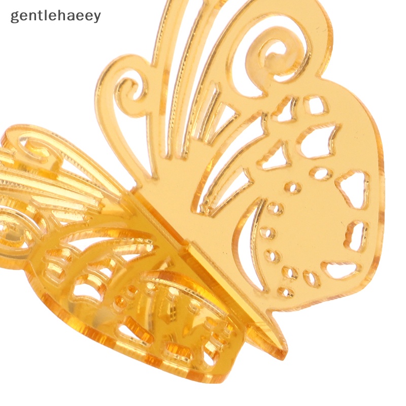 Bộ 5 Bươm Bướm Bằng Acrylic Dùng Trang Trí Bánh Kem