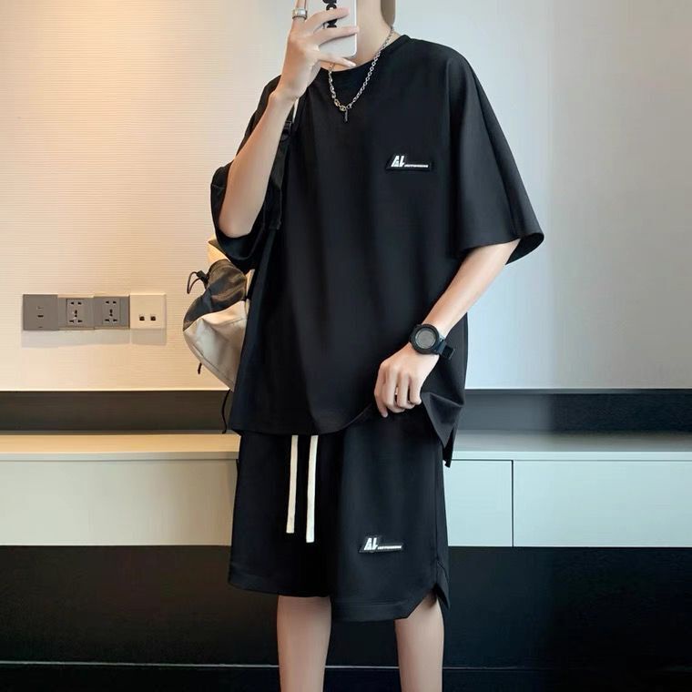 Áo Thun Lụa Lạnh Mỏng Tay Ngắn Thời Trang Mùa Hè Cho Nam