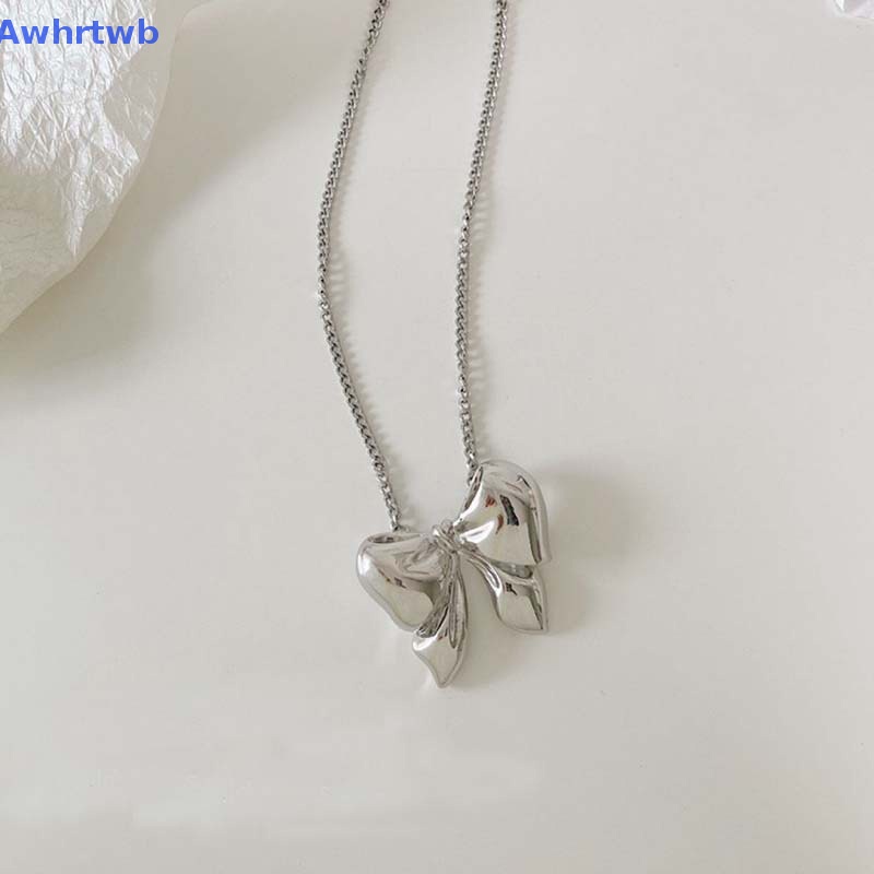 Vòng Cổ Choker Bằng Kim Loại Mặt Nơ Đính Ngọc Trai Thời Trang Cho Nữ Mới