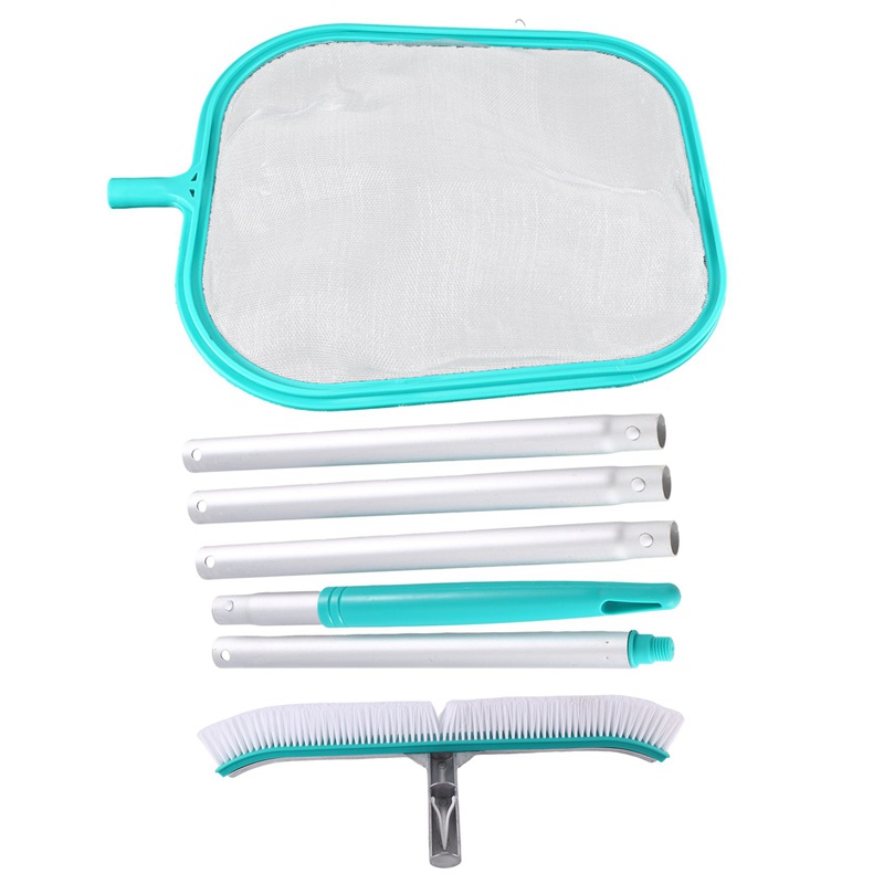 Lưới Vớt Lá Và Chổi Quét Vệ Sinh Bể Bơi 18In