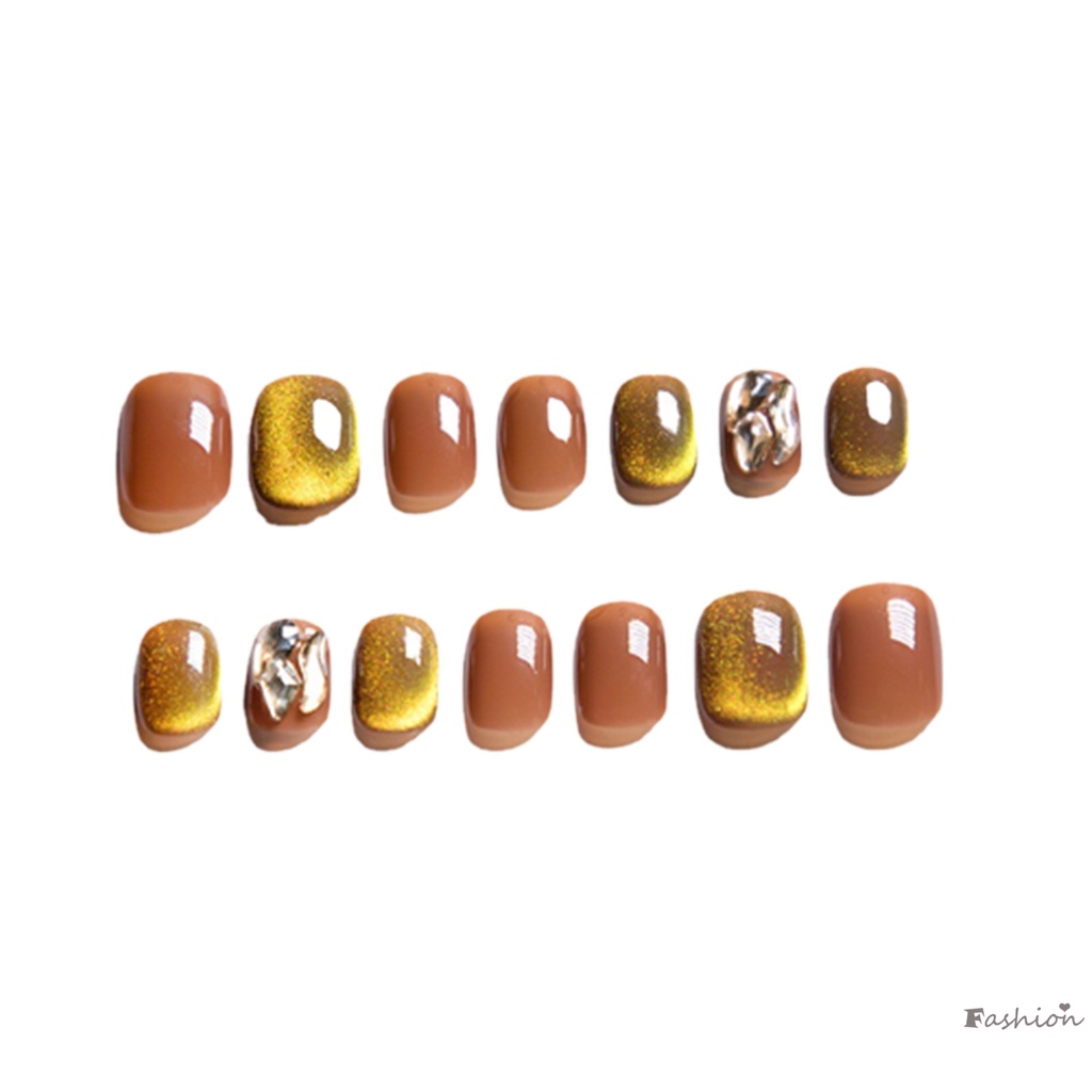 Móng Tay Giả Tròn Màu Sắc Nhã Nhặn Thời Trang