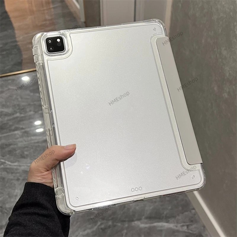 Tri Bao Da pu + pc Cứng Cho ipad pro 12.9 2022 2021 2020 2018 pro11 10th 10.9 air 5 4 10.9 10.2 9th 8th 7th air 2 1 9.7 mini 6 Giá Đỡ