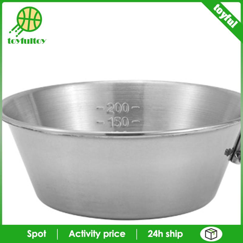 Bát Ăn 300ml Có Tay Cầm Thiết Kế Gấp Gọn Tiện Dụng Mang Theo Du Lịch / Dã Ngoại