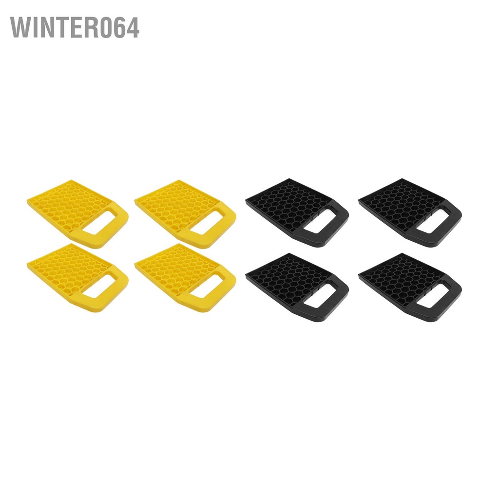 Winter064 4 RV Jack Miếng Lót Chống Chìm Trơn Trượt Thời Tiết San Bằng Khối Cho Người Cắm Trại Đoàn Xe Kéo