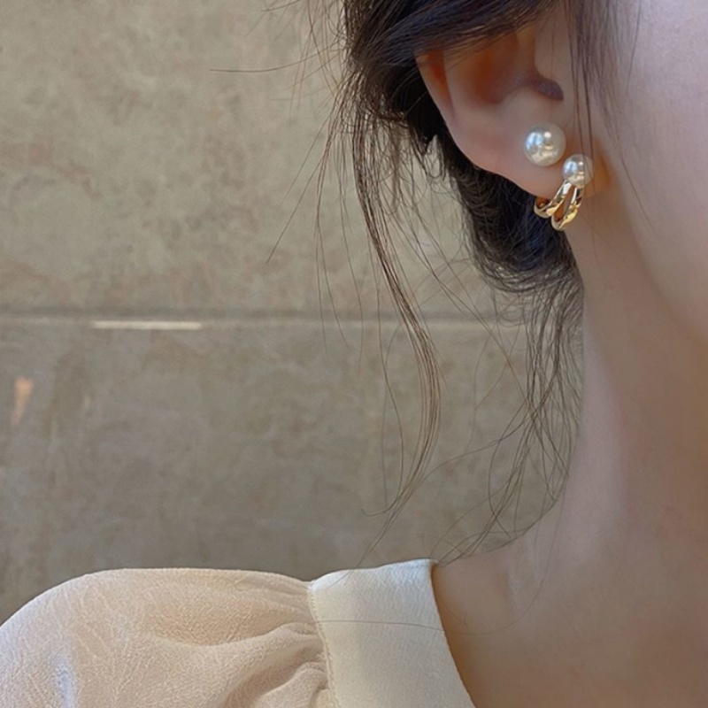 Đôi Khuyên Tai Ngọc Trai Phong Cách Hàn Quốc Thời Trang Cho Nữ