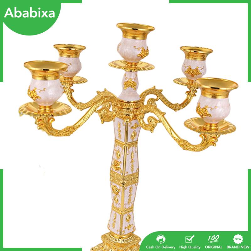[Ababixa] Giá Đỡ Đèn Cầy Bằng Kim Loại Phong Cách Cổ Điển Trang Trí Bàn Tiệc Kỳ Nghỉ