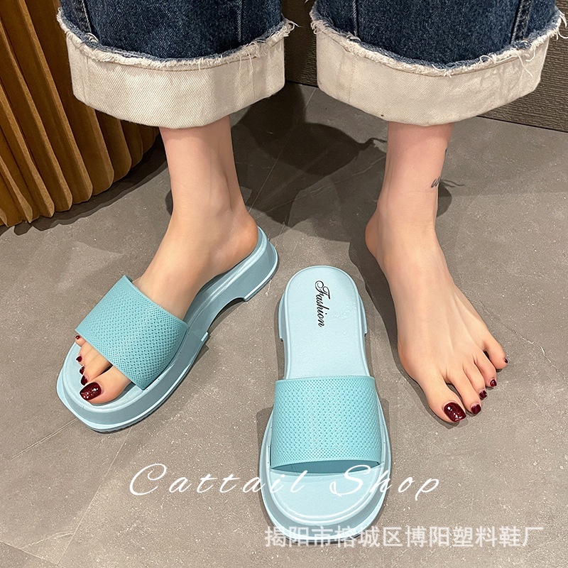 Cattail dép dép nữ dép bánh mì nữ dép bánh mì nữ Chống Trượt 052005