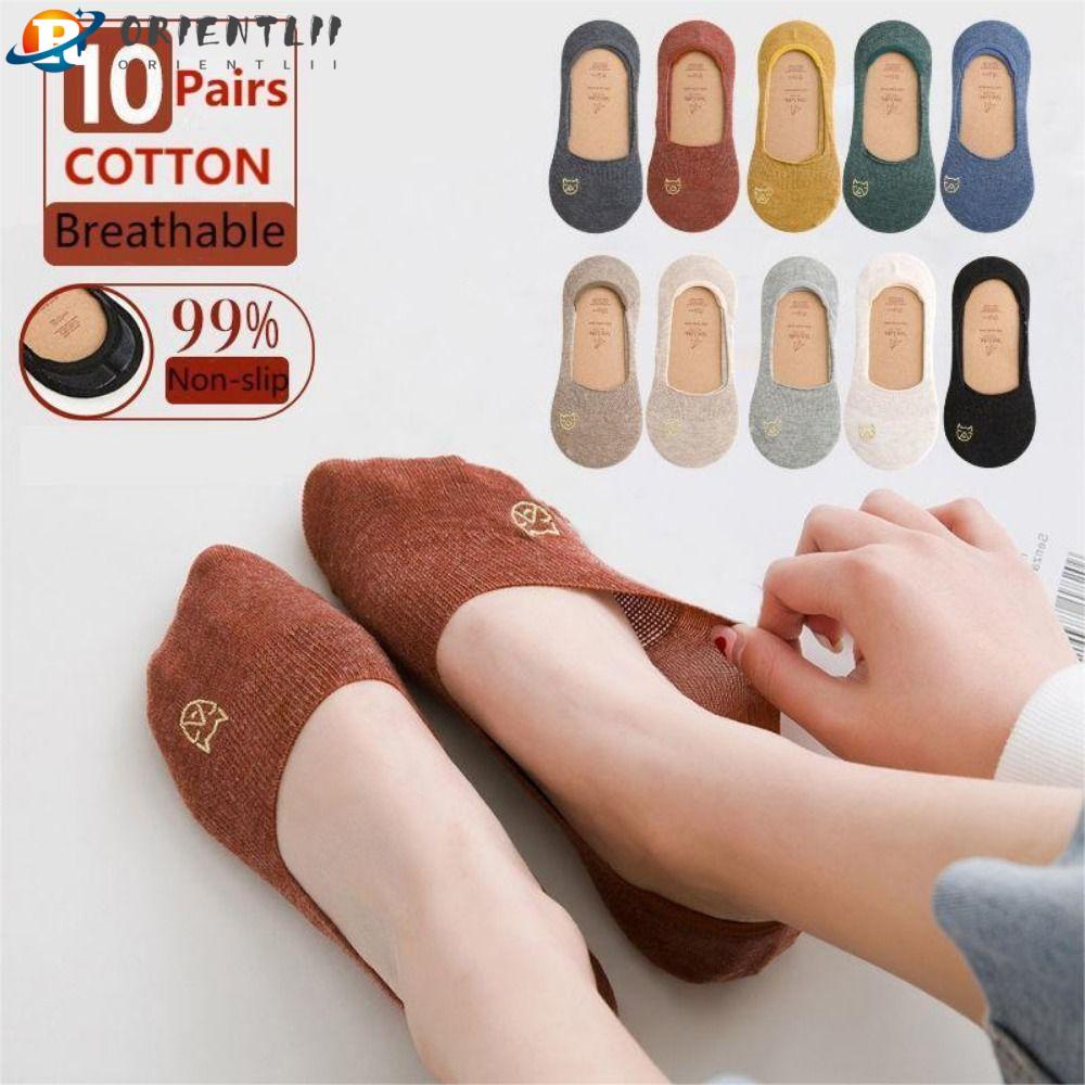 Đôi Vớ Cotton Thêu Họa Tiết Thời Trang Dành Cho Nữ