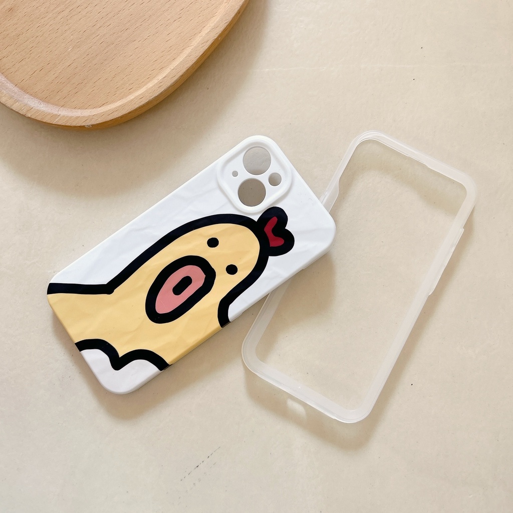 Ốp Điện Thoại PC Cứng Chống Sốc In Hình Gà La Hét Hoạt Hình Vui Nhộn Cho iPhone 13 12 11 14 Pro Max