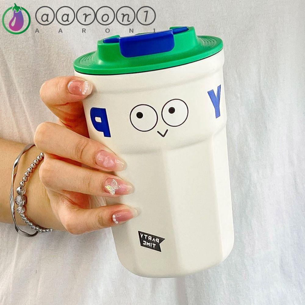 Cốc Uống Nước Cách Nhiệt Dung Tích Lớn 1 Có Nắp Kiểu Dáng Dễ Thương