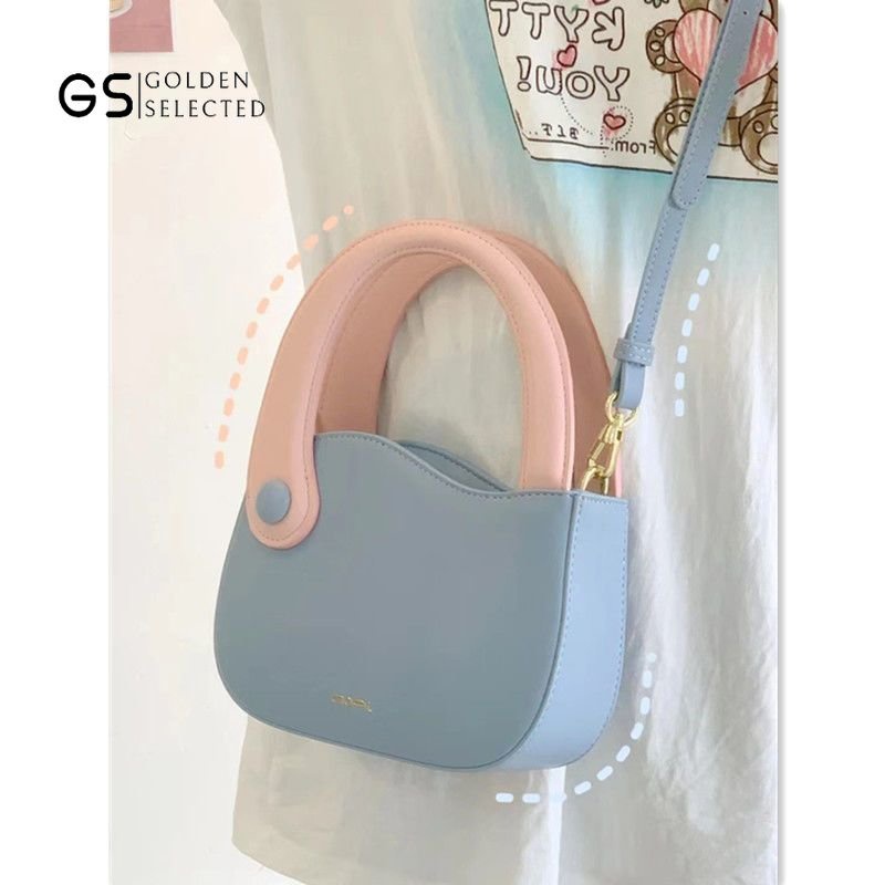 [Species Series] Túi Đeo Chéo Nhỏ Màu Tương Phản Phong Cách Mới Cho Nữ