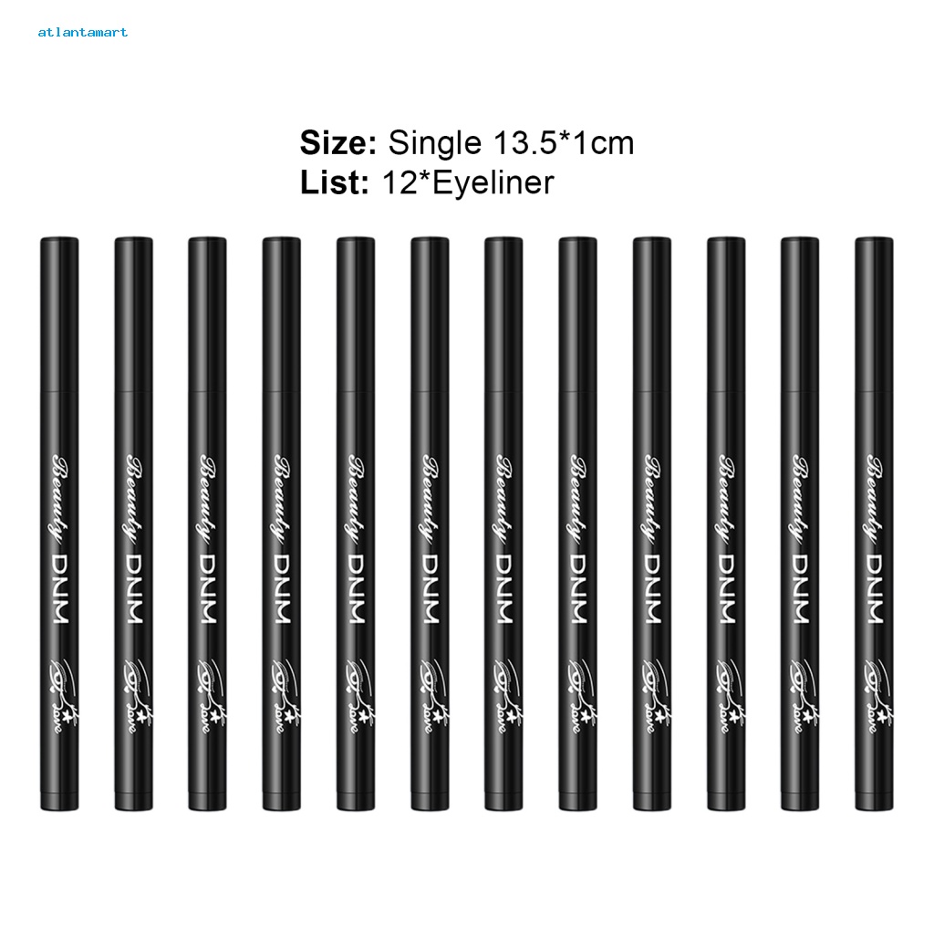 Túi Đựng Đồ Dùng Cao Cấp Tiện Dụng| Set 12 Bút Kẻ Mắt Dạng Lỏng Chống Nước Lâu Trôi Không Nhòe Nhiều Màu Sắc Dành Cho Nữ
