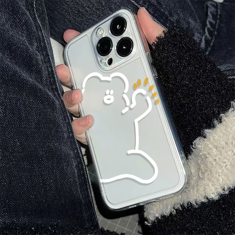 ✅Ốp Điện Thoại Dẻo Họa Tiết Gấu Mập Mạp Dễ Thương Chống Sốc Cho Iphone12 6In 11iPhone12 14pro 7813 AX99