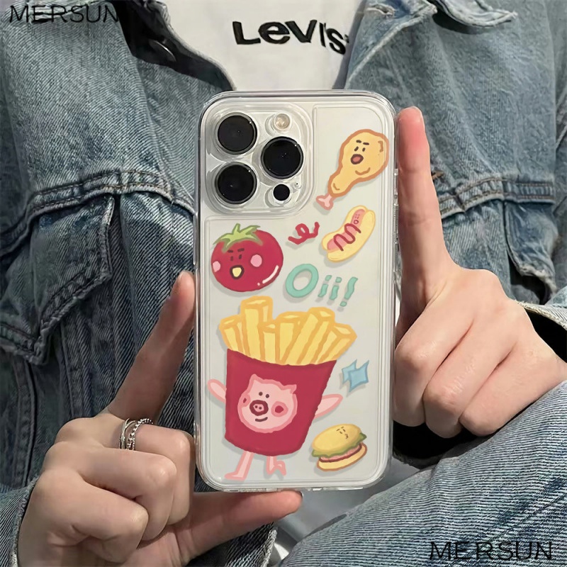 ✅Ốp Điện Thoại Mềm Chống Sốc In Hình Heo Dễ Thương Cho Iphone 11 max 14Pro 12 6In78 13 XI0L