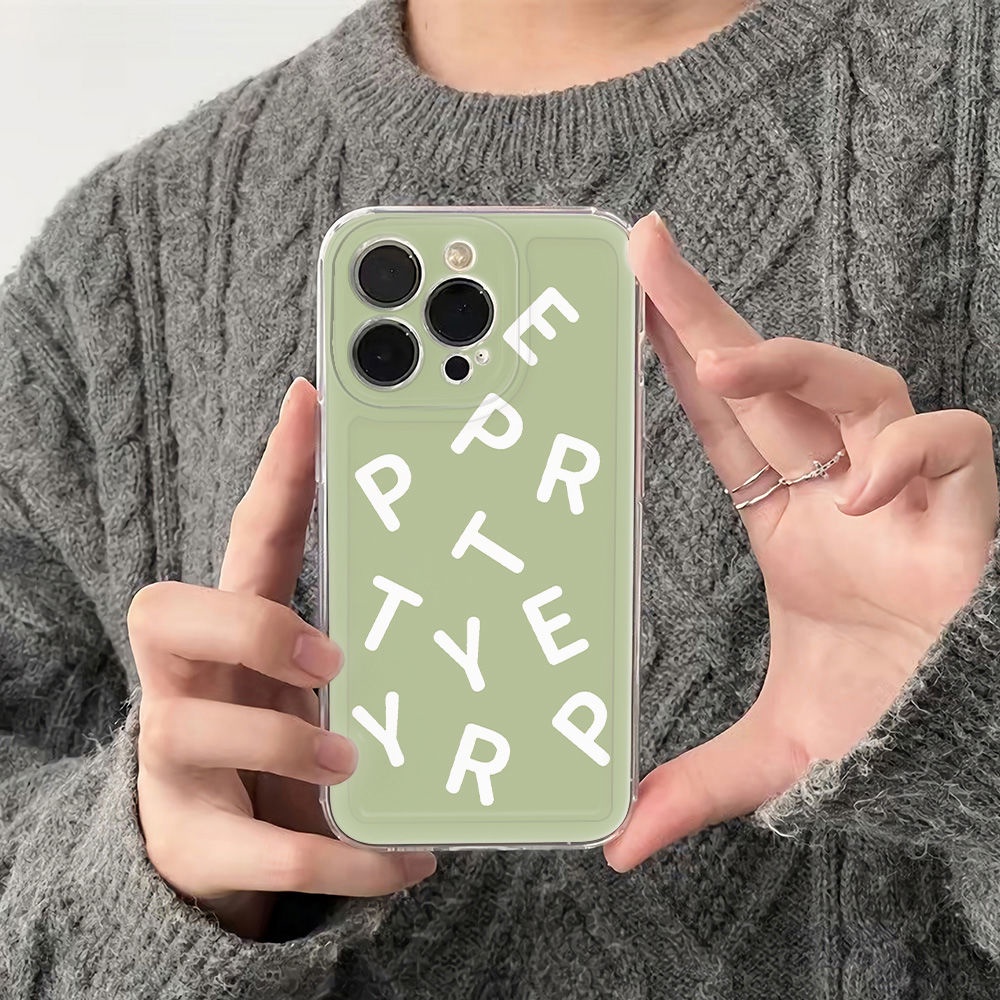 ✅Ốp Điện Thoại Mềm Chống Sốc In Chữ Tiếng Anh Đơn Giản Cho Iphone 14Promax 13 11 12Plus 786In