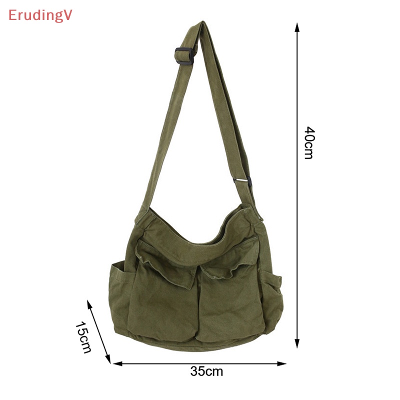 [ErudingV] Túi Xách Đeo Vai Bằng Vải Canvas Dành Cho Thanh Thiếu Niên [Mới]