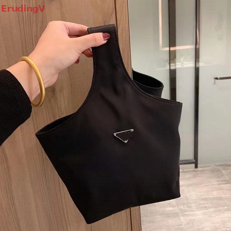 [ErudingV] Túi Xách Đeo Vai Hình Tam Giác Bằng Vải Nylon Có Dây Rút Dễ Phối Đồ Thời Trang Mùa Hè Cho Nữ [Mới]