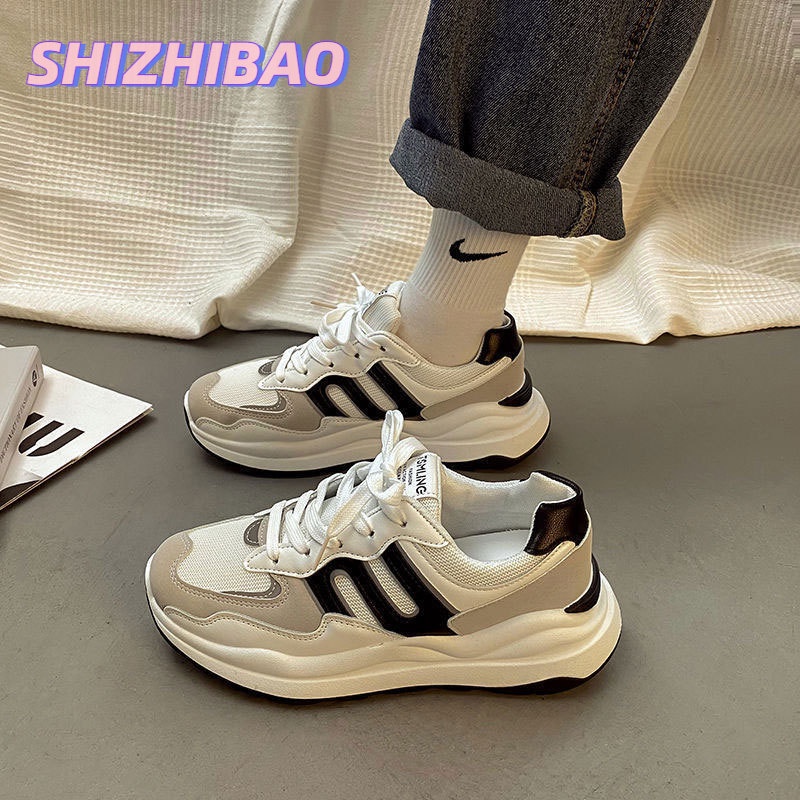 Giày Thể Thao Đế Dày Phong Cách retro Thời Trang Xuân Thu Mới Cho Nữ