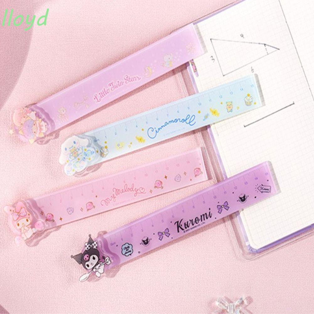 Thước Đo Dạng Thẳng Bằng Nhựa 15cm Dễ Thương Cho Học Sinh