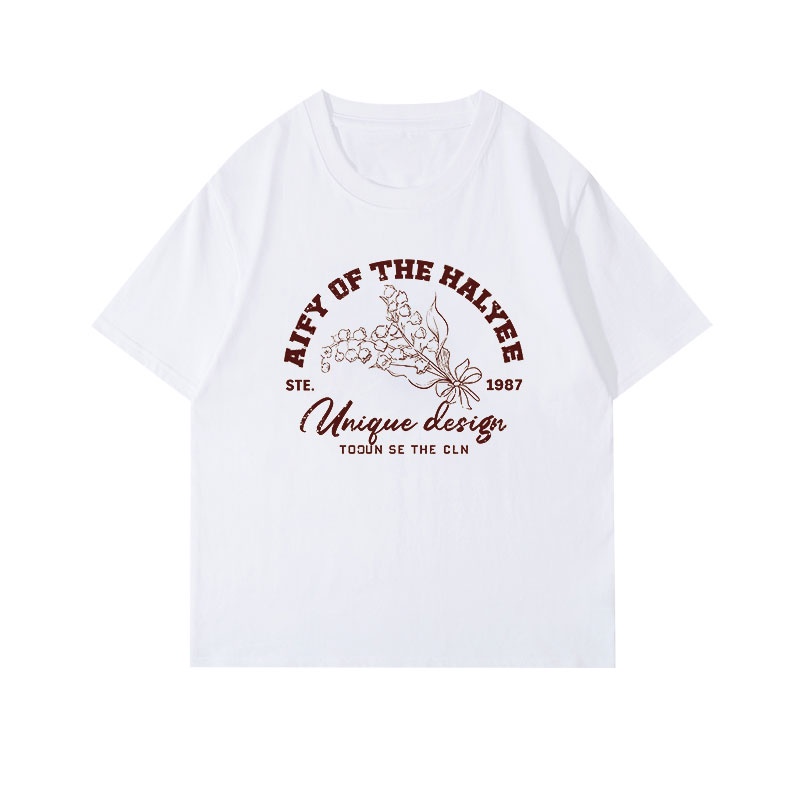 NRVP Áo Thun 100% Cotton Tay Ngắn Phong Cách Hàn Quốc Mới