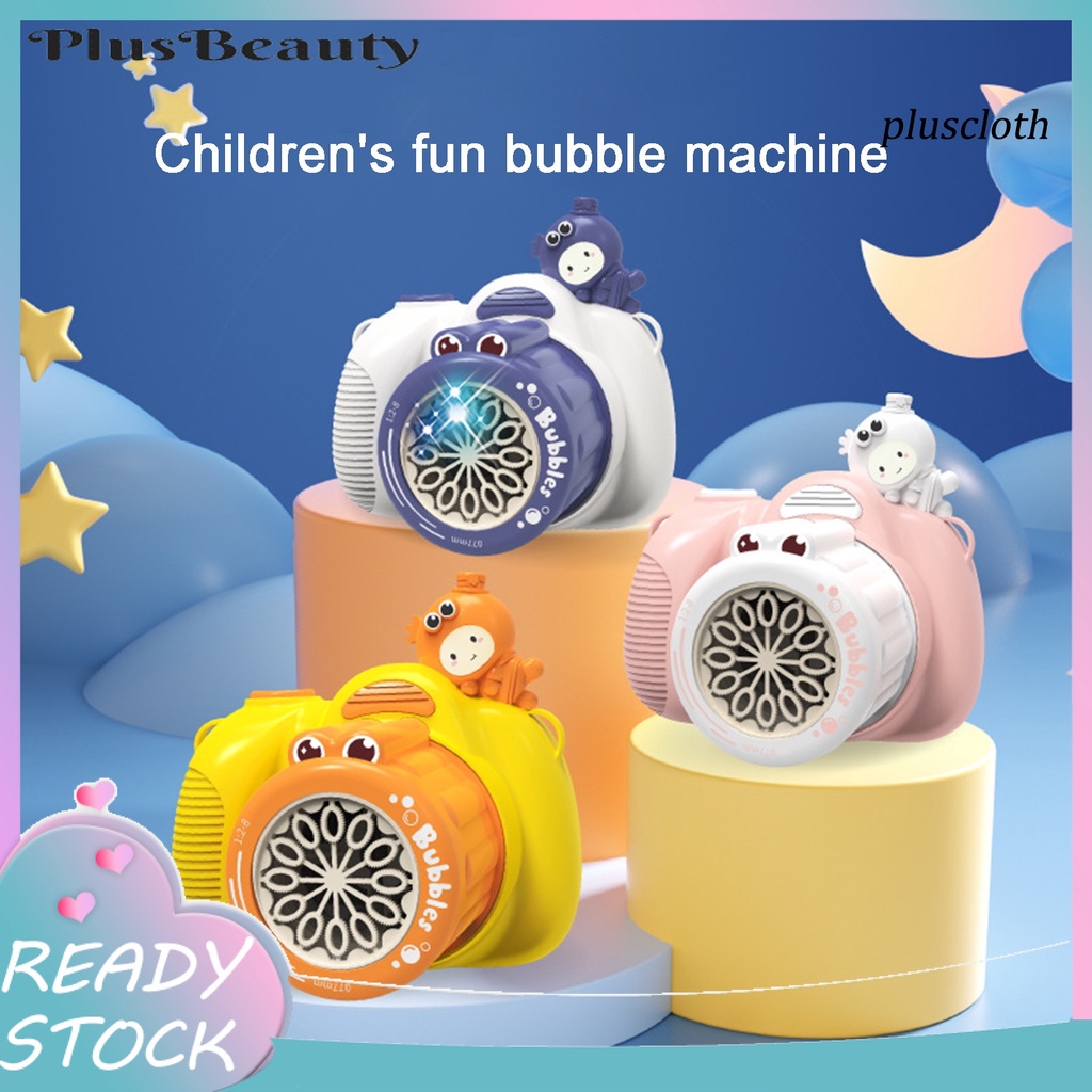 Máy Thổi Bong Bóng Cầm Tay 50ml Có Đèn 12 Lỗ Bằng ABS Dày Dặn Họa Tiết Hoạt Hình Bảo Vệ Bé