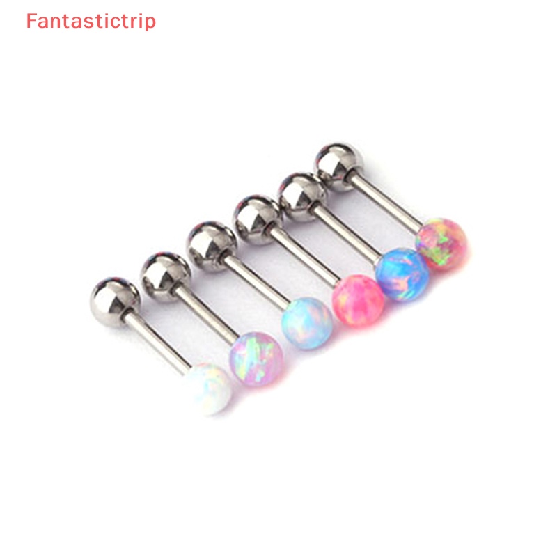 1 Khuyên Tai Đá Opal Nhiều Màu Thời Trang Mới