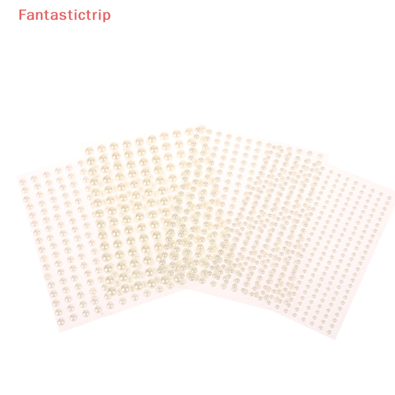 [Fantastictrip] Đá Giả Ngọc Trai Tự Dính Kích Thước 3 / 4 / 5 / 6mm