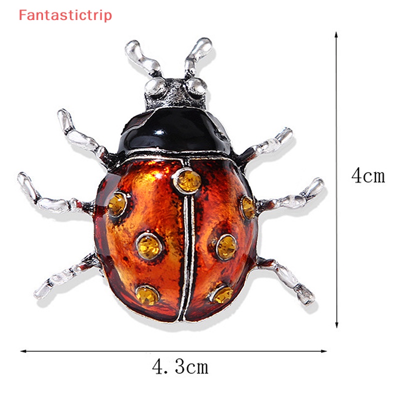 Ghim Cài Áo Hình Bọ Cánh Cứng Tráng Men Phong Cách Vintage Thời Trang Cho Nữ