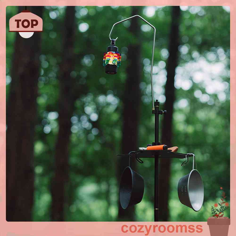 Giá Đỡ Đèn Cắm Trại / Nướng BBQ Mini Bằng Hợp Kim Nhôm Có Thể Gấp