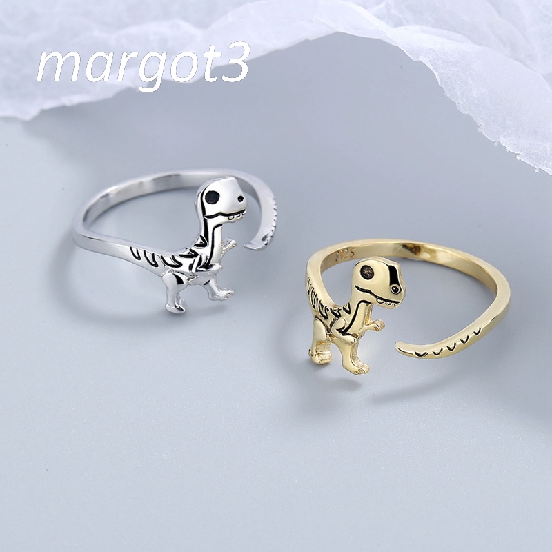 Nhẫn Hở Unisex Hình Khủng Long Dễ Thương Sáng Tạo Có Thể Điều Chỉnh